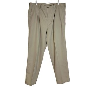 💫 MENS TRAVELSMITH  Lightweight Nylon Khaki Pants * SZ XL SHORT